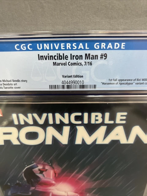 Invincible Iron Man #9 CGC 9.8 Turcotte Variant 1st Appearance Riri 1:10 3
