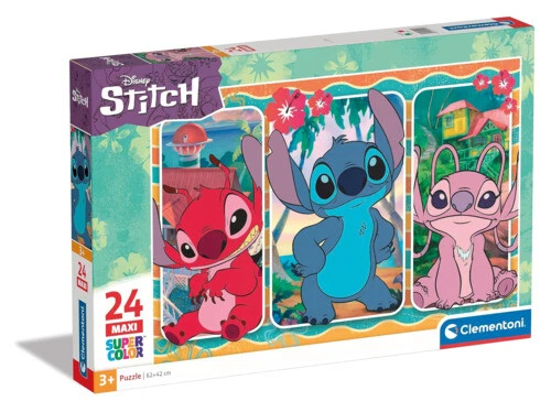 DISNEY MERCHANDISING: CLEMENTONI - Lilo & Stitch (Maxi Jigsaw Puzzle 24 ...