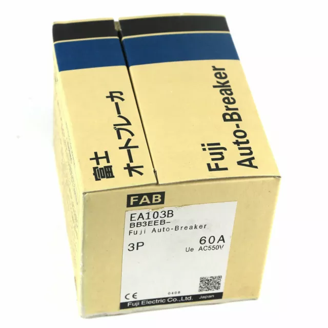 NEW FUJI EA103B 3P 60A circuit breaker