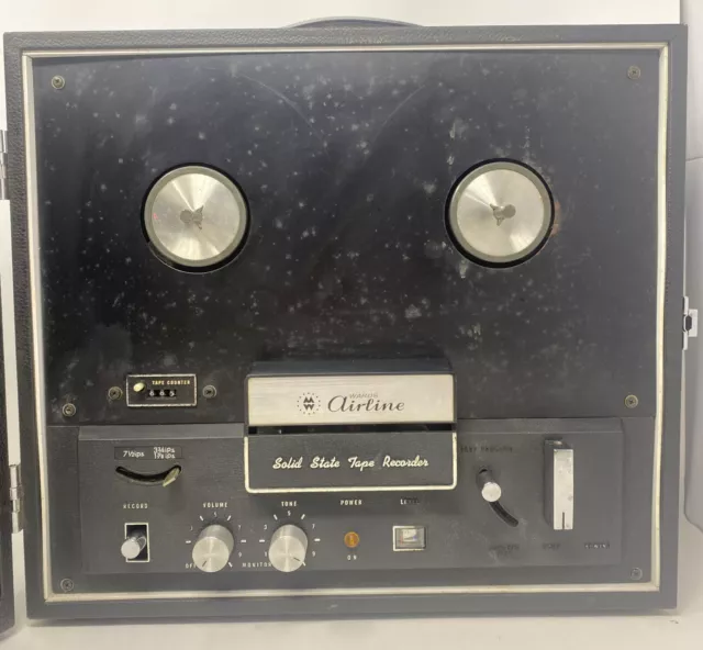 MONTGOMERY WARD AIRLINE Gen-3658a Reel to Reel Player Recorder