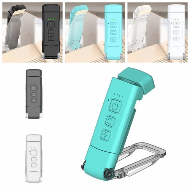 Luce notturna segnalibro 3 colori clip-on lampada da lettura LED luce da lettura camera da letto✔