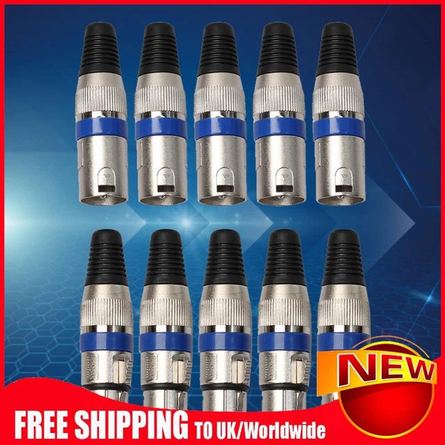 Cavo Per Microfono Stereo Da Donna TS A XLR Femmina NANYI Da 6,35 Mm (1/4 "), Nero / Lega, Adatto Per Microfoni, Altoparlanti Attivi, Palco, DJ, Console Audio Da Studio, 3M - Foto 5