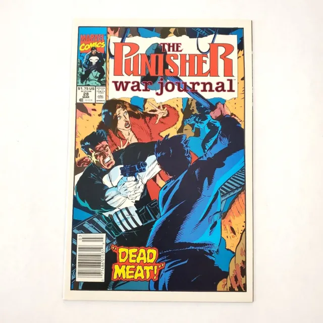 Punisher War Journal #28 (1988 Series) Newsstand Vol. 1 Marvel Comic Book 1991