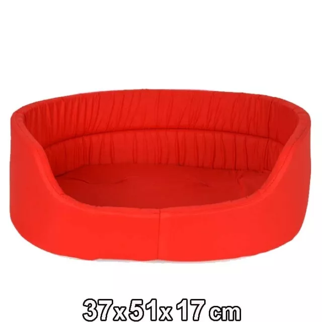 Bed Pet Dog Puppy Cat Soft Cozy Warm Washable Nesting Mat S M L RED