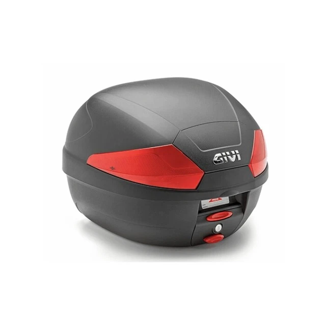 Coffre Moto GIVI V49 Air - Design Wingflow 4 Ailettes, Système Monokey - Noir, Grand Volume, Sécurité Renforcée, Réduction Vibrations & Bruit - 13