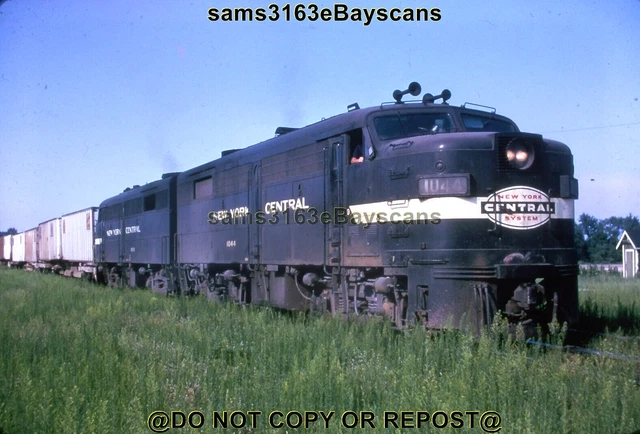 DUPLICATE SLIDE New York Central Alco FA2s 1044A JEFFERSONVILLE IN 1966 CLASSIC