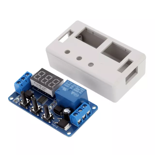 2Pcs DC 12V LED Automation Delay Timer Control Switch Relay Module + Case YYC-2 2