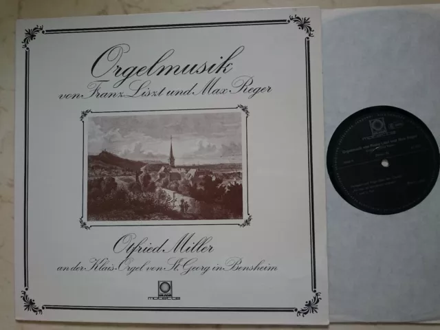 Orgelmusik From Franz Liszt And Max Reger Otfried Miller Bensheim Vinyl LP NM