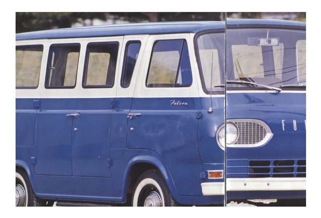 1963 Ford Falcon Club Wagon Van 4 Pg Color Article