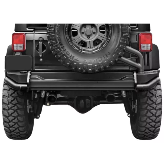 Rear Steel Bumper Aev With Tire Carrier Jeep Wrangler Jk 2007-2018 2