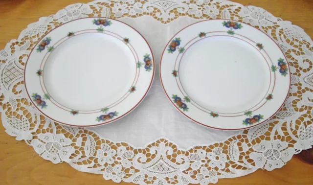 Vintage Syracuse China O.P.CO. CANTERBURY 6 1/4" Plates ~ Set of 2 ~