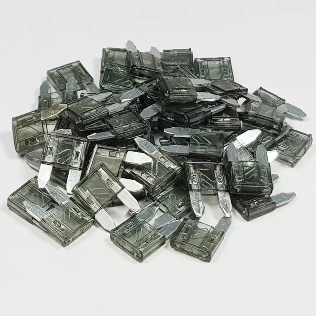 50 x 2 ampères gris mini lame fusible 2A ampères A ATM gris voiture fourgonnette vélo fusibles