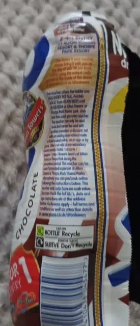 2 For 1 Entry To Alton Towers/Thorpe Park - Yazoo Voucher - Expiry 31.05.2024
