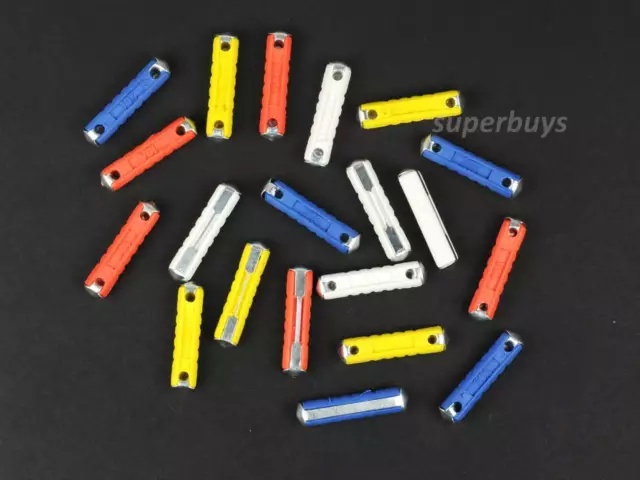 20x 5 8 16 25 Amp Continental Ceramic Fuse Bullet Torpedo Cylinder Classic Car