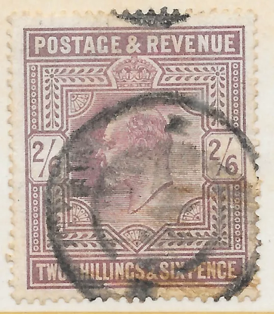 GB King Edward VII Stamp SG260 2/6d Purple  r13779