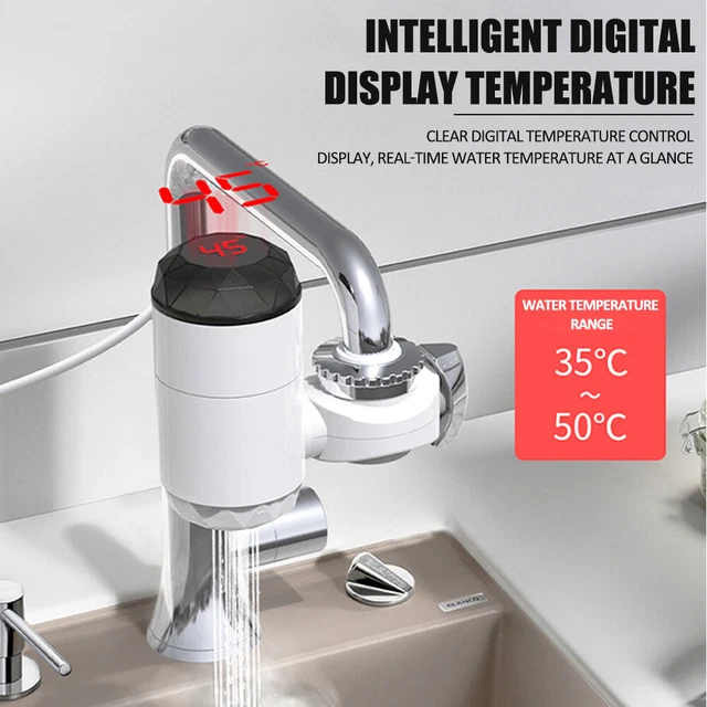 Instant Fast Heating Electric Hot Cold Water Heater Faucet Taps 3000W US Plug