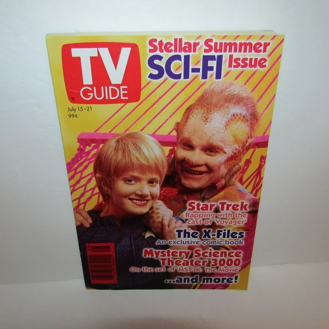 VINTAGE TV GUIDE Stellar Summer Sci-Fi Issue (July 15-21, 1995 ...