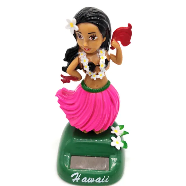 Solar Powered Hawaiian Dancing Hula Girl Shaking Doll Car Dashboard Ornament