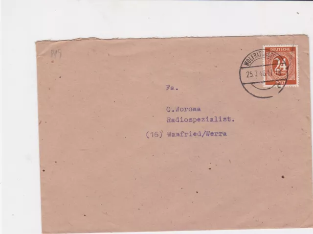 germany 1946 allied occupation stamps cover ref 18699