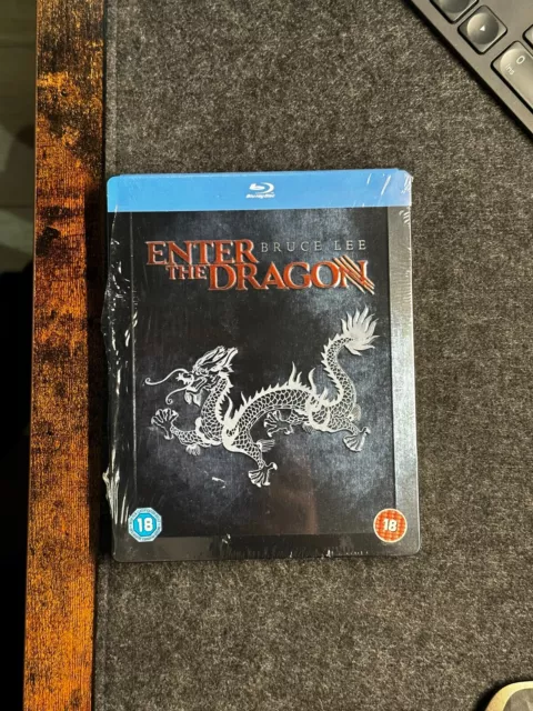 ENTER THE DRAGON (1973) RARE UK BLU RAY STEELBOOK - See Description