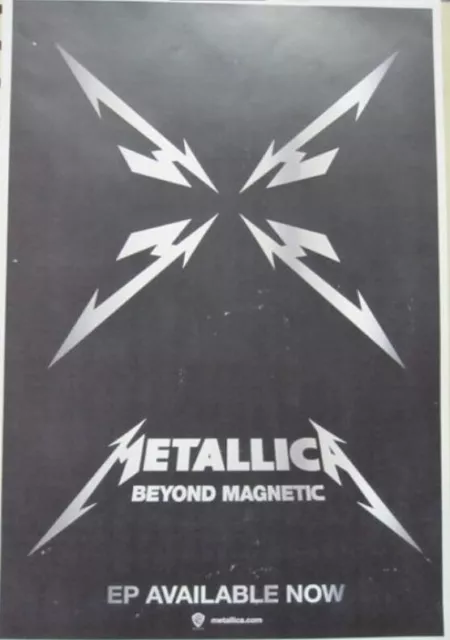 Metallica 2012 Beyond Magnetic Promotional Poster Flawless New old stock