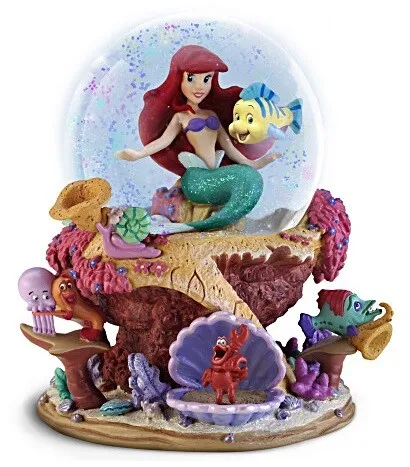 Disney The Little Mermaid Ariel Musical Glitter Bradford Exchange Globe