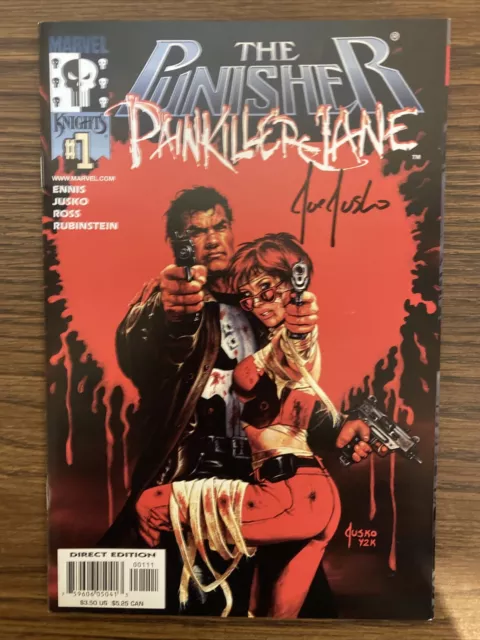 The Punisher Painkiller Jane #1 Signed By Joe Jusko