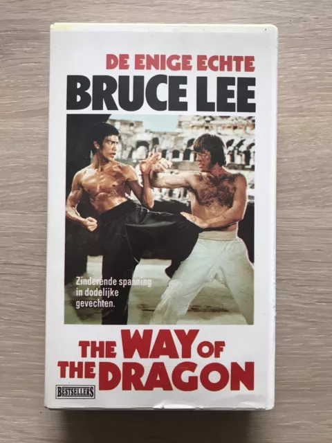 Bruce Lee The Way Of The Dragon VHS Video Tape English with dutch subs clamshell