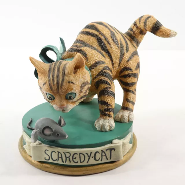 Danbury Mint SCAREDY-CAT Quotable Cats Sculpture Figurine by