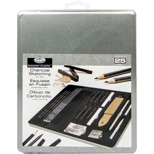Juego de arte de carbón mediano essentials(TM) con TinART2711