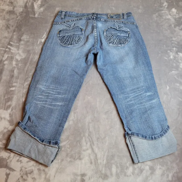 VINTAGE APPLE BOTTOM Jeans Womens 9/10 Low Rise Embroidered Denim Casual  Y2K £37.80 - PicClick UK