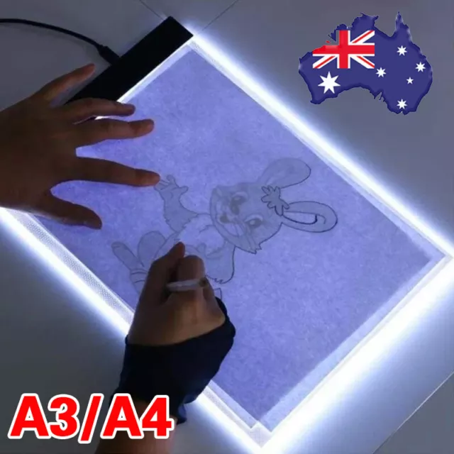 A4 / A3 LED Light Box Tracing Drawing Board Stencil Tattoo Art Design Copy Pad