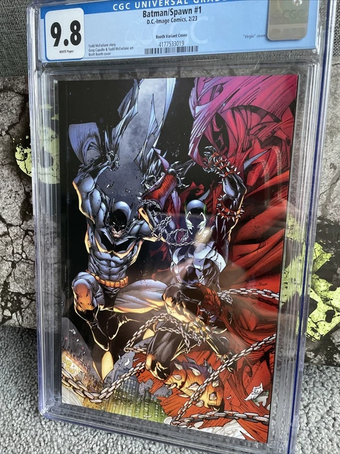 Batman Spawn #1 2022 CGC 9.8 Cover M BRETT BOOTH 1:50 Variant DC Comics