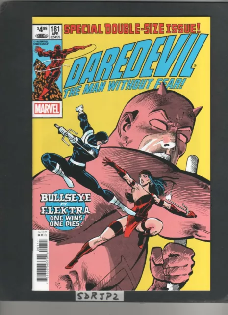 Facsimile Daredevil #181 Nm Unread Key Death Of Elektra By Bullseye Frank Miller