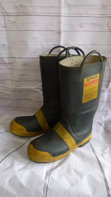 Servus Firebreaker II Firefighter Men's Black Boots Size 11M/12W Wide