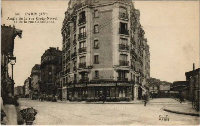 CPA PARIS 15e Angle de la rue Croix-Nivert et de la rue Casablanca (65817)