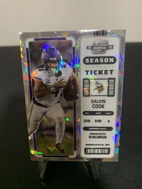 Dalvin Cook 2022 Contenders Optic Season Ticket Cracked Ice Ultra Rare SSP /22