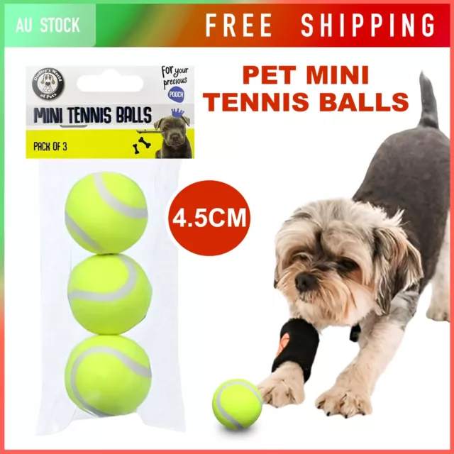 4.5cm Mini Tennis Balls Dog Toy Play Fetch Training Small Puppy Chew  3PCS/15PCS