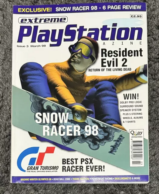 Extreme PlayStation Magazine  issue number 8 Resident Evil 2 Gran Turismo Retro