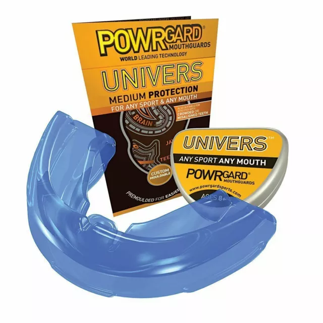 Powrgard - Mouthguard Univers PICK COLOUR Adult - Ages 8+ Mouth Guard