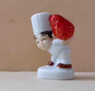 2014 Pâtissier avec une Casserole Fève Les Petits Gourmands au Travail 