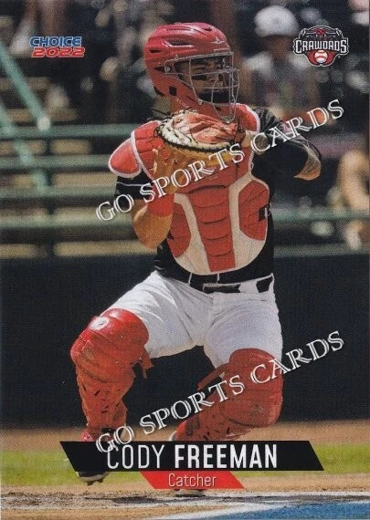 Cody Freeman Rangers 2022 HICKORY CRAWDADS 2nd Cody Freeman RC recrue Texas Rangers EUR 2,51 ...