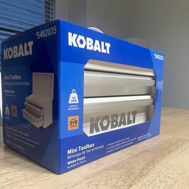 Brand New 25th Anniversary Kobalt Mini Toolbox BLUE Kobalt Mini Tool Box