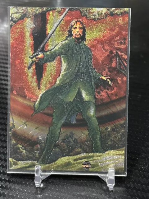 Lord of the Rings Masterpieces Etched Foil 5 of 6 Trading Card Topps Art