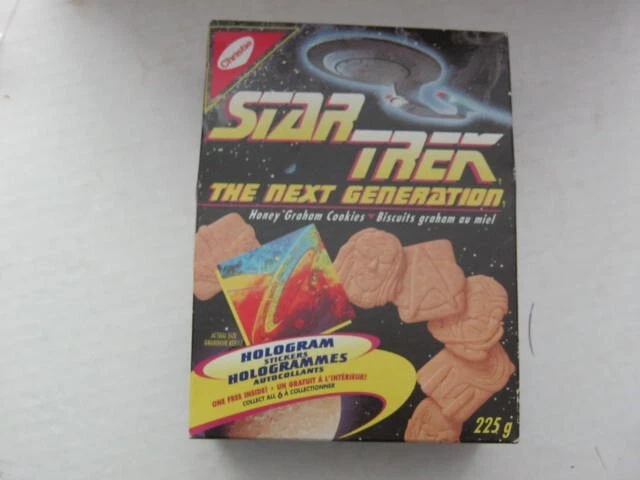 STAR TREK The Next Generation Cookies Original Box ,FULL 1994 ( CANADA)