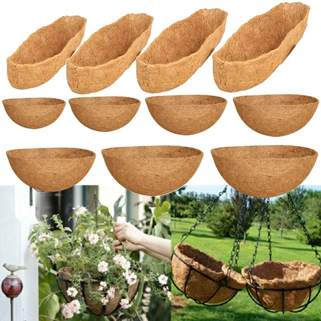 Garden Hanging Round-Basket Coco Liner Coconut Fiber Replacement Flower-Basket