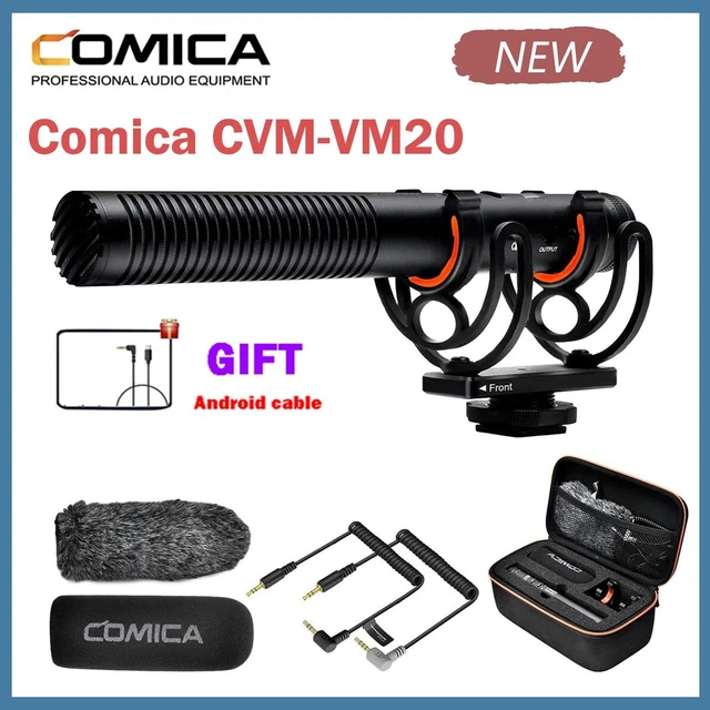 Comica CVM-VM20 Super Cardioid Shotgun Microphone for Android phone DSLR Camera