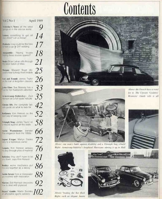 D140189.4 RESTORING CLASSIC Cars / Austin A105, Marcos GT, Jaguar E ...