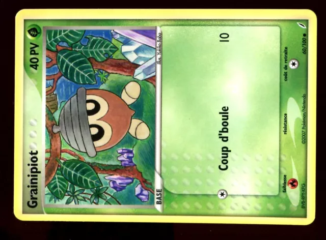 Pokemon Gardiens Cristal Unco N°  60/100 Grainipiot