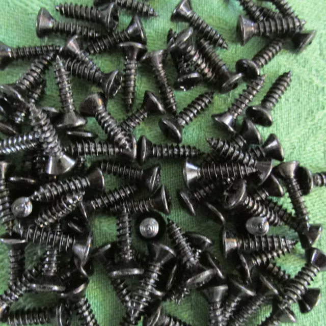 Blechschrauben 3,9x16 Din 7983 schwarz verzinkt NEU 100 Stück LInsensenkkopf